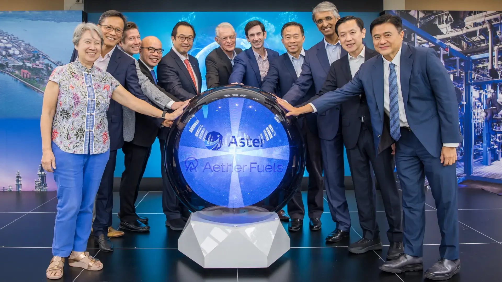 Aster and Aether Fuels partner on the first next-generation commercial sustainable aviation fuel plant in Singapore