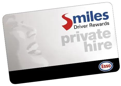 Esso Smiles Private Hire Card